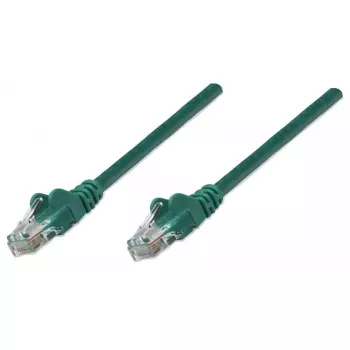 Cabo de rede Intellinet, Cat6, 0,5 m, verde, CCA, U/UTP, PVC, RJ45, contactos banhados a ouro, sem patilha, moldado, garantia vitalícia