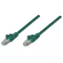Intellinet 342469 cabo patch de rede, Cat6, U/UTP, RJ45, 0,5 m, moldado, verde