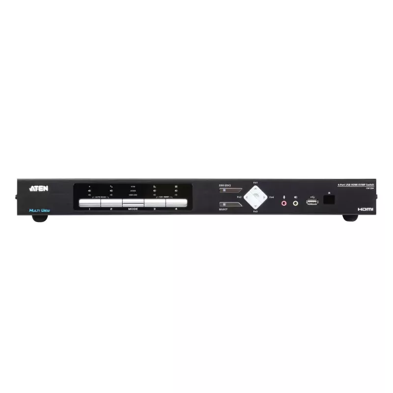Switch KVMP USB HDMI Multi-View ATEN de 4 portas