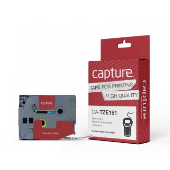 Fita de etiquetagem Capture CA-TZE151 60 g 74 mm x 125 mm