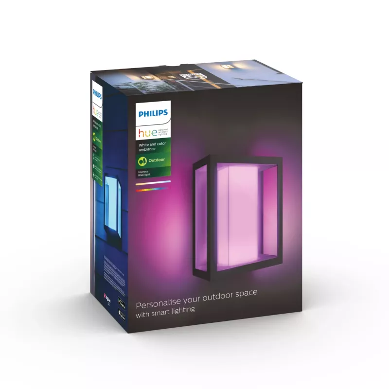 Luminária de parede exterior Philips Hue White and colour ambience Impress
