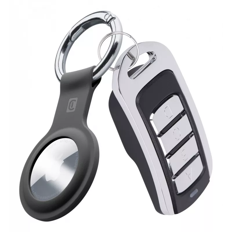 Porta-chaves Cellularline – capa de silicone AirTag com gancho para AirTag
