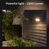 Luminária de parede exterior inteligente Philips Hue White Welcome Floodlight, 20,5 W LED, entrada 220–240 V, lâmpada 24 V, preta, 160×220×153 mm