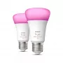 Lâmpada inteligente Philips Hue White and colour ambience A60 – E27 – 1100 (pack de 2)