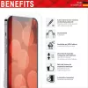 Displex Smart Glass (9H) para Apple iPhone 13/13 Pro/14/16e/17e, autocolante de montagem, inquebrável