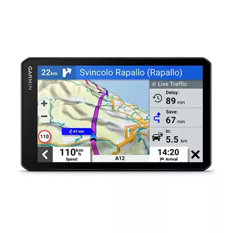 Navegador Garmin DriveCam 76 portátil/instalação fixa 17,6 cm ecrã tátil TFT