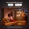Lâmpada inteligente Philips ST64 Edison E27 Bluetooth/Zigbee, 7 W, transparente, 60×135 mm