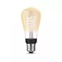 Lâmpada inteligente Philips ST64 Edison E27 Bluetooth/Zigbee, 7 W, transparente, 60×135 mm