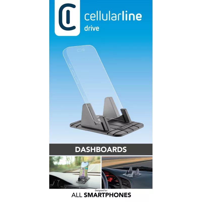 Cellularline Dash Pad Pro – suporte universal para smartphones para o interior do automóvel