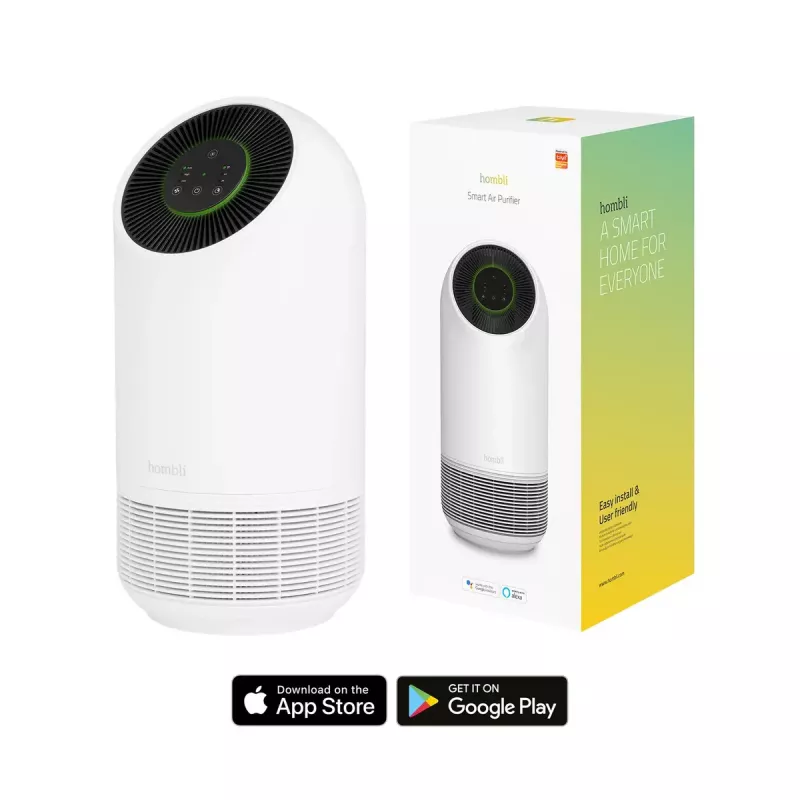 Purificador de ar Hombli Smart Air Purifier da Avanca International BV, nível de ruído 30 dB, disponível em branco e preto