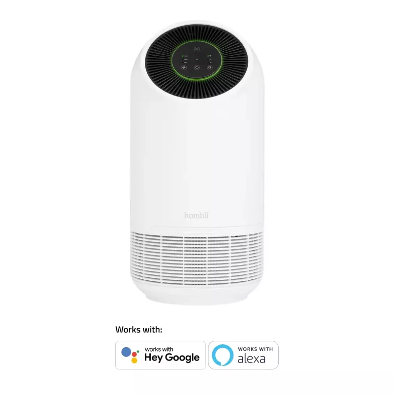 Purificador de ar Hombli Smart Air Purifier da Avanca International BV, nível de ruído 30 dB, disponível em branco e preto