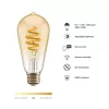 Lâmpada inteligente Hombli HBEB-0212 Wi‑Fi 5,5 W, dourado, classe de eficiência energética A–G, Ø61×142 mm