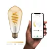 Lâmpada inteligente Hombli HBEB-0212 Wi‑Fi 5,5 W, dourado, classe de eficiência energética A–G, Ø61×142 mm