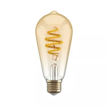 Lâmpada inteligente Hombli HBEB-0212 Wi‑Fi 5,5 W, dourado, classe de eficiência energética A–G, Ø61×142 mm