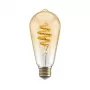 Lâmpada inteligente Hombli HBEB-0212 Wi‑Fi 5,5 W, dourado, classe de eficiência energética A–G, Ø61×142 mm