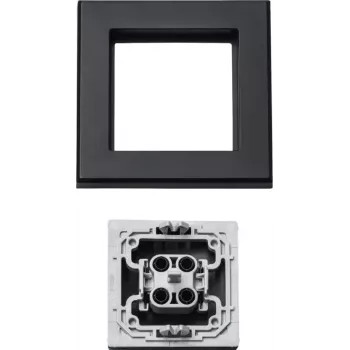Tampa para interruptor elétrico Homematic IP 156171A0, cinzento, 86×86×16 mm