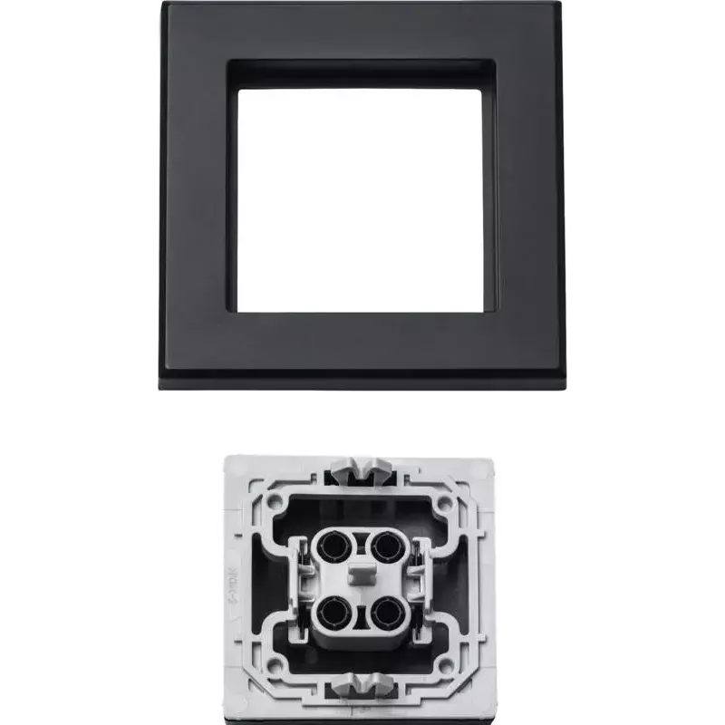 Tampa para interruptor elétrico Homematic IP 156171A0, cinzento, 86×86×16 mm