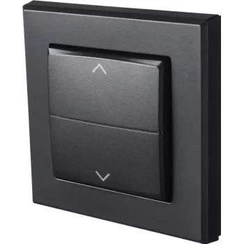 Tampa para interruptor elétrico Homematic IP 156171A0, cinzento, 86×86×16 mm