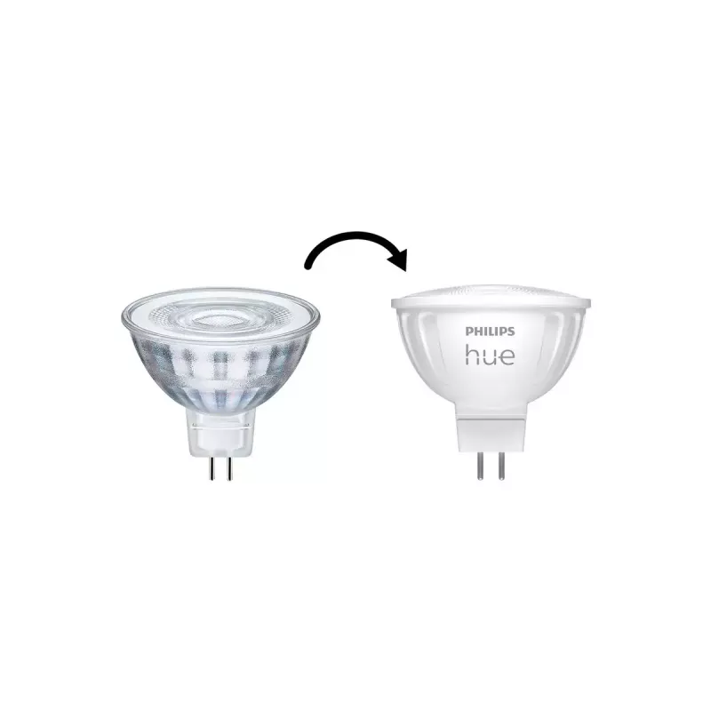 Philips Hue White Ambience MR16 projetor inteligente, GU53, 5,1 W, Bluetooth/Zigbee
