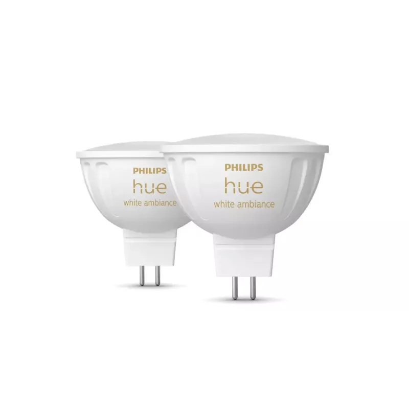 Philips Hue White Ambience MR16 projetor inteligente, GU53, 5,1 W, Bluetooth/Zigbee