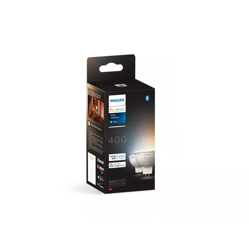 Philips Hue White Ambience MR16 projetor inteligente, GU53, 5,1 W, Bluetooth/Zigbee