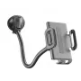Suporte passivo universal com ventosa Sourcing Cellularline Hug Flexi XL para telemóveis, preto/cinzento