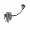 Suporte passivo universal com ventosa Sourcing Cellularline Hug Flexi XL para telemóveis, preto/cinzento