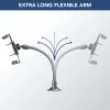 Suporte passivo universal com ventosa Sourcing Cellularline Hug Flexi XL para telemóveis, preto/cinzento