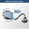 Suporte passivo universal com ventosa Sourcing Cellularline Hug Flexi XL para telemóveis, preto/cinzento