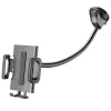 Suporte passivo universal com ventosa Sourcing Cellularline Hug Flexi XL para telemóveis, preto/cinzento