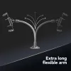 Suporte passivo universal com ventosa Sourcing Cellularline Hug Flexi XL para telemóveis, preto/cinzento