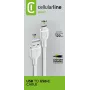 Cabo de alimentação Cellularline 120 cm USB-C USB-A ficha macho branco