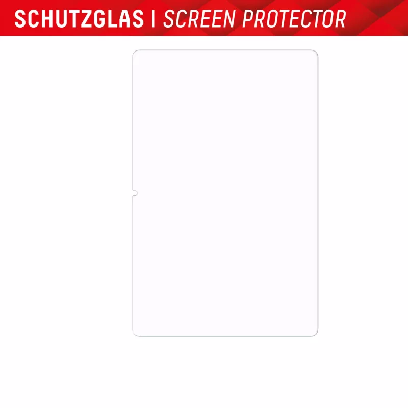 Vidro para tablet Displex (9H) para Samsung Galaxy Tab A11+/A9+, moldura de aplicação Eco, inquebrável