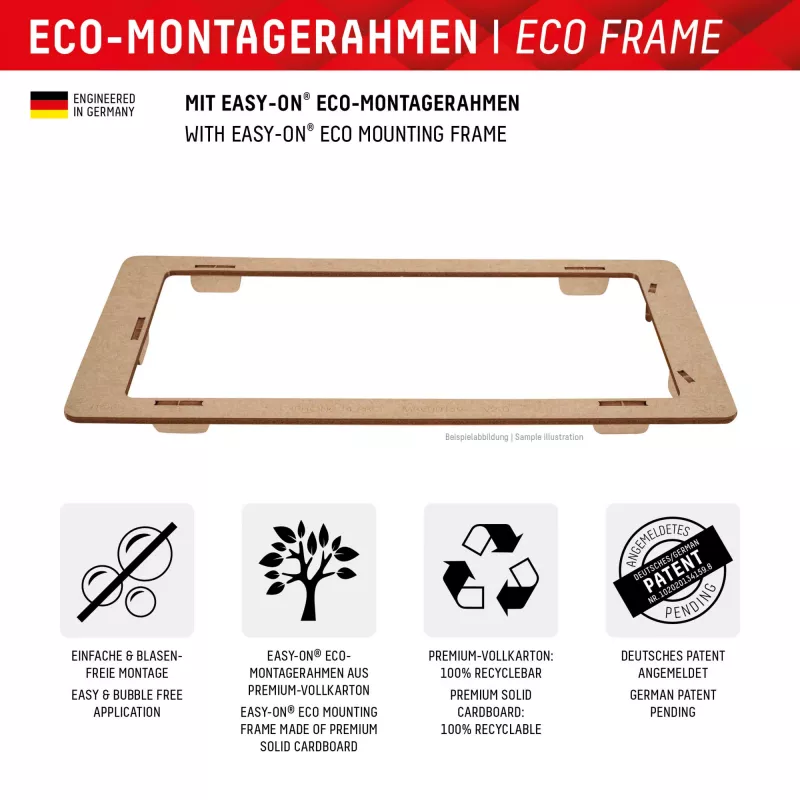 Película de proteção de ecrã Displex (10H) para Samsung Galaxy A35/A55 5G, moldura de montagem Eco, resistente a riscos