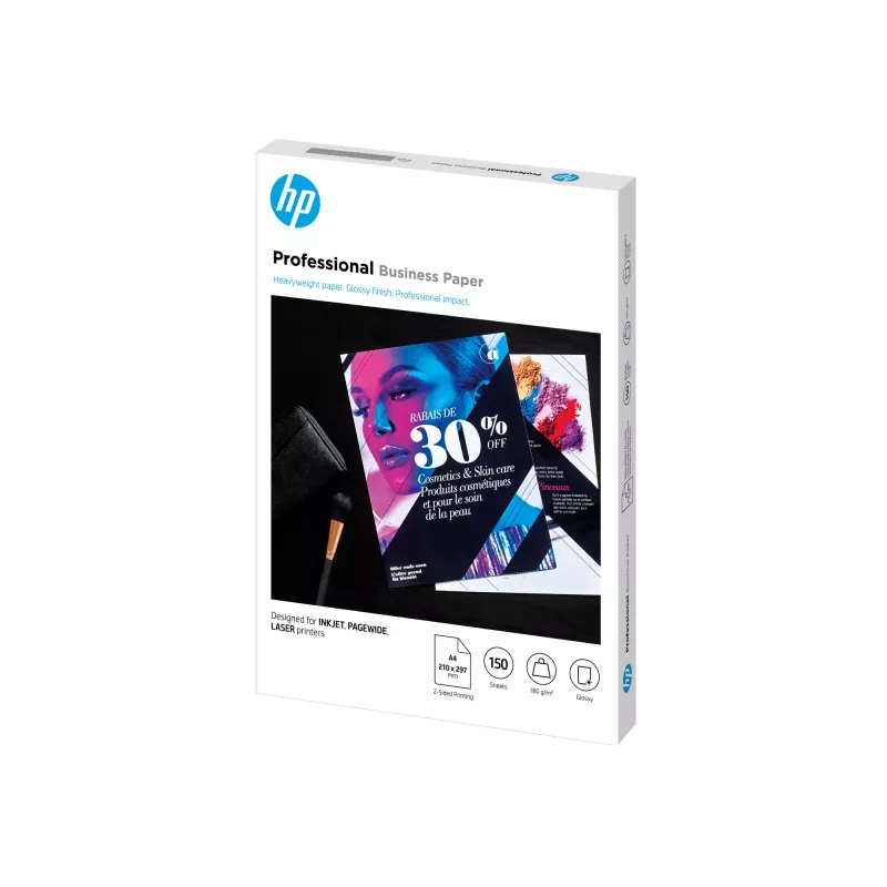 Papel de escritório profissional HP Professional Business Paper Glossy 180 g/m² A4 (210 x 297 mm) 150 folhas