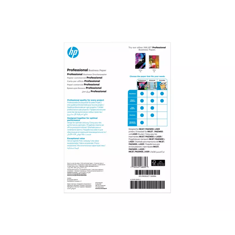 Papel de escritório profissional HP Professional Business Paper Glossy 180 g/m² A4 (210 x 297 mm) 150 folhas
