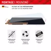 Vidro para tablet DISPLEX (9H) para Apple iPad Pro 13'' (2025/2024), moldura de montagem Eco, inquebrável, ultrafino, invisível