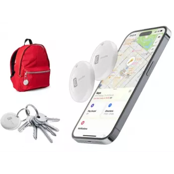 Cellularline Tracy - conjunto de 2 desenvolvido para iOS - mantenha o controlo dos seus objetos com a tecnologia Apple «Onde está?»
