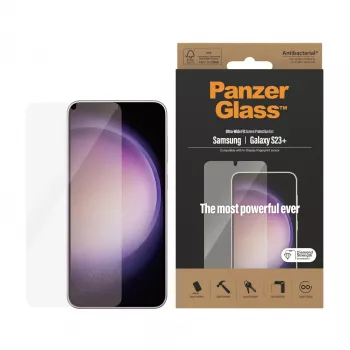 Protetor de ecrã PanzerGlass Samsung Galaxy S23 Plus Ultra-Wide Fit resistente a riscos e choques