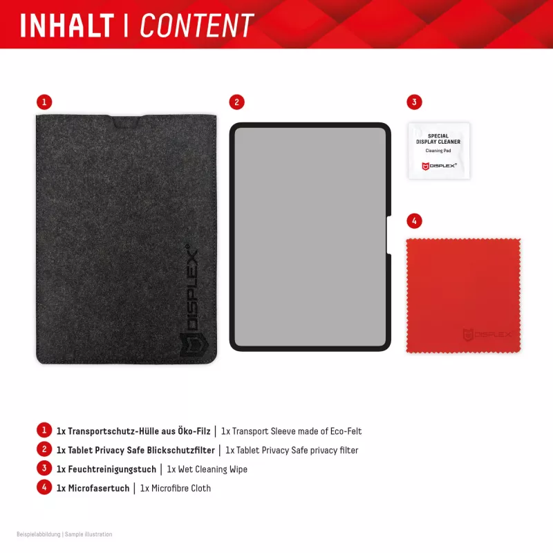 Displex TABLET PRIVACY SAFE filtro de privacidade bidirecional removível para iPad Pro 11'' (2025/2024)