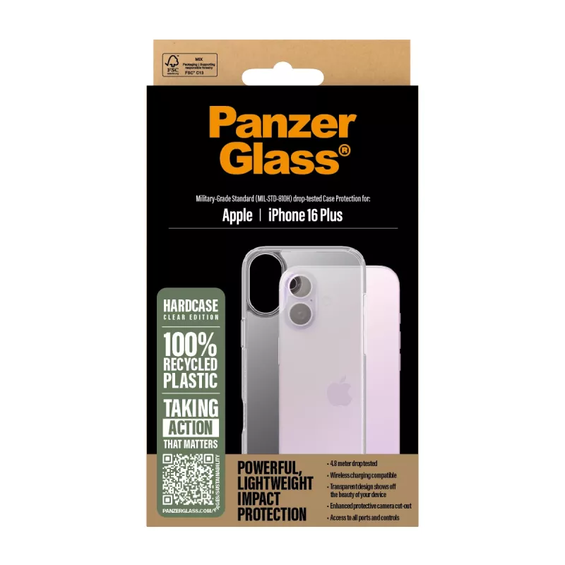 Capa PanzerGlass HardCase Transparente iPhone '24 6.7 polegadas