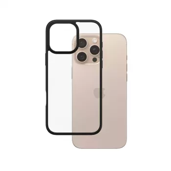 PanzerGlass® HardCase transparente com moldura preta iPhone 16 Pro Max
