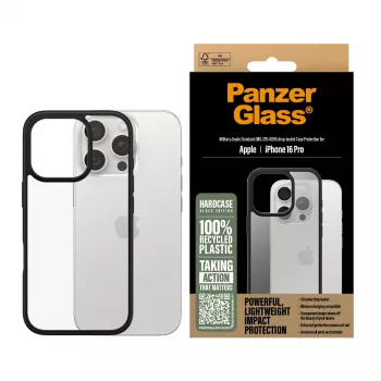 Capa PanzerGlass HardCase transparente com MagSafe branco iPhone 16 Plus