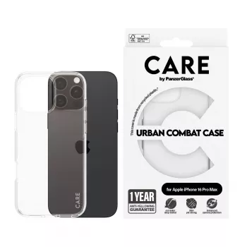 Capa PanzerGlass CARE by ® Flagship capa transparente Urban Combat iPhone '24 6,9 polegadas Pro