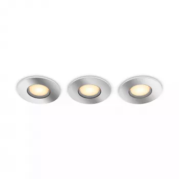 Foco embutido Philips Hue White Ambiance Adore 3x350 lm, regulável, branco ajustável