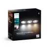 Foco embutido Philips Hue White Ambiance Adore 3x350 lm, regulável, branco ajustável