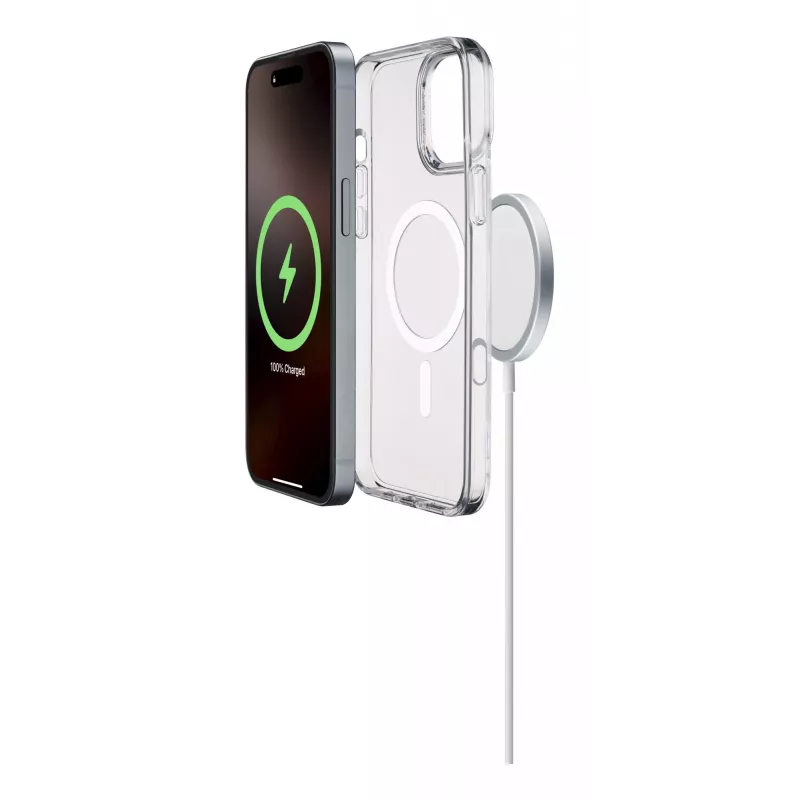 Cellularline Gloss Mag - capa magnética para iPhone 16 Pro Max para carregar e fixar no carregador MagSafe