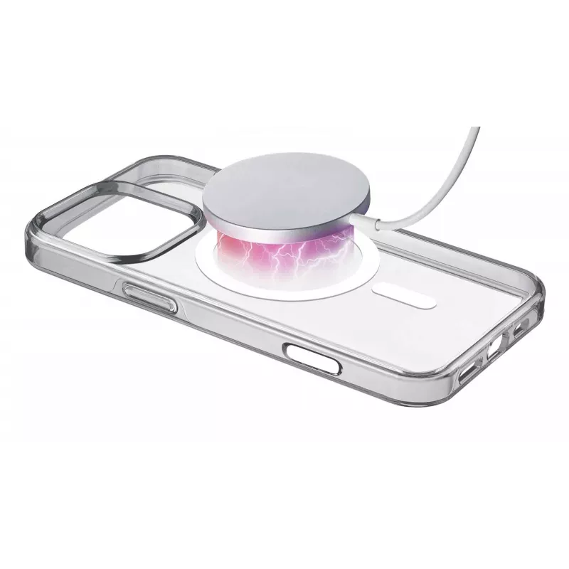 Cellularline Gloss Mag - capa magnética para iPhone 16 Pro Max para carregar e fixar no carregador MagSafe