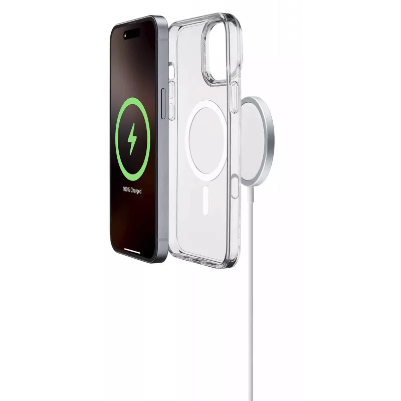 Cellularline Gloss Mag - capa magnética para iPhone 16 Pro Max para carregar e fixar no carregador MagSafe