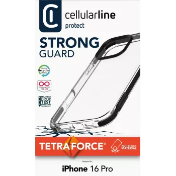Capa Cellularline TETRACIPH16PROT para iPhone 16 Pro 6,3 polegadas preto